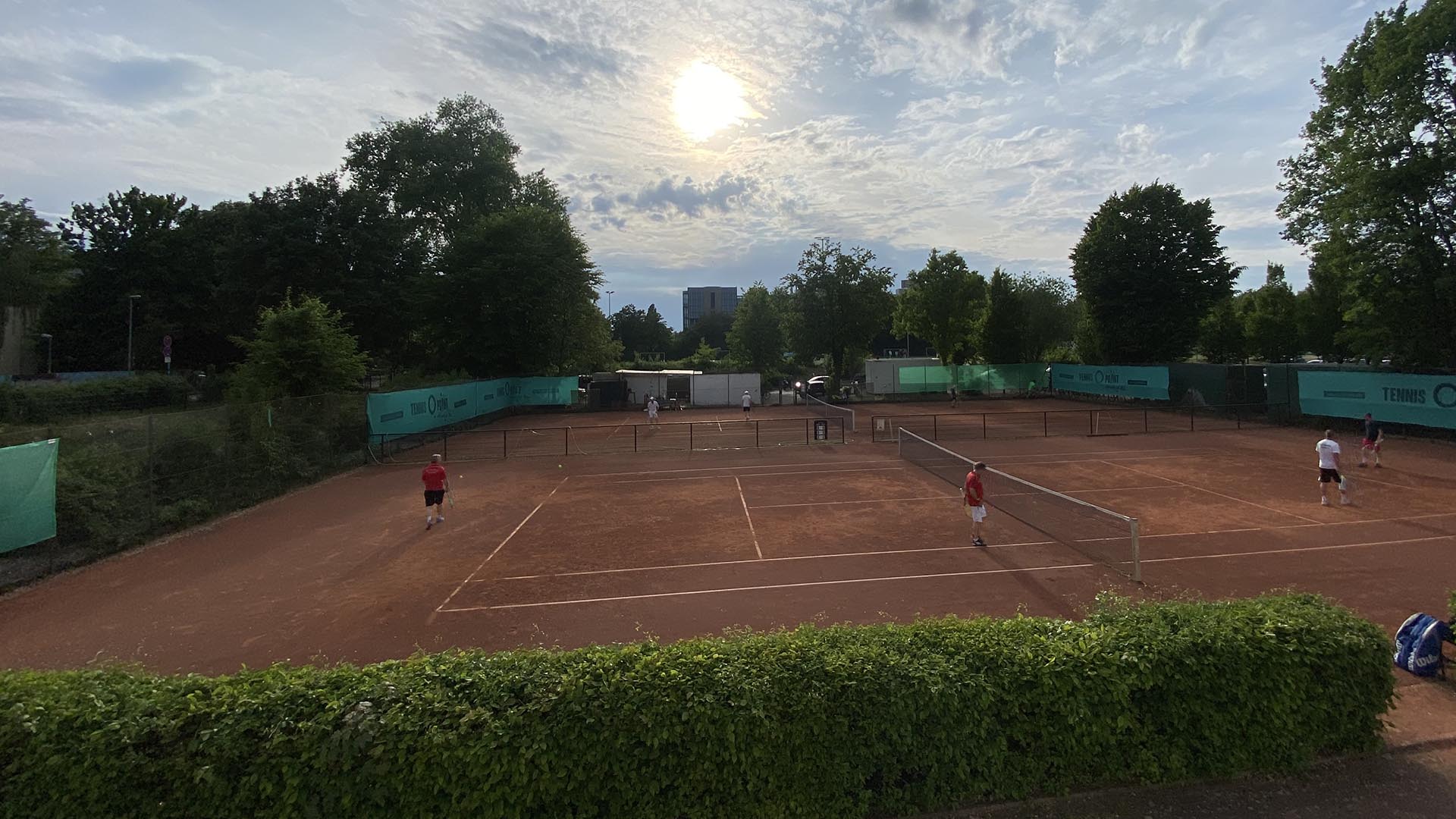 Die Tennisplätze auf der Anlage des HSC an der Constantinstraße